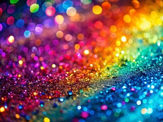Abstract Colorful Glitter Backgrounds: Gradient Textures & Close-Up Drone Photography