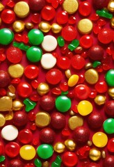 Obraz premium vibrant assortment colorful candies displayed textured backgrounds creating playful eye catching visual delight, rainbow, lgbtq, lgbt, pride, love, equality