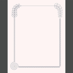leaf frame border background