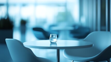 Minimalist modern interior with clean lines and simple furniture, embodying serene simplicity and functional elegance.