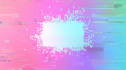 Obraz premium neon rainbow pixel texture