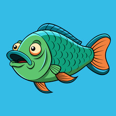 vector illustration of a fish