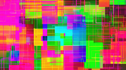 neon rainbow pixel texture