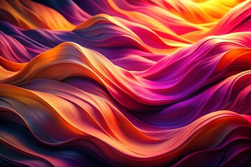 Obraz premium Abstract Pink, Orange & Purple Wavy Background - Low Light Photography Stock Photo