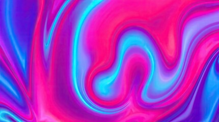 Vibrant Pink and Blue Liquid Swirl Abstract Art Background