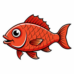 fish on a white background