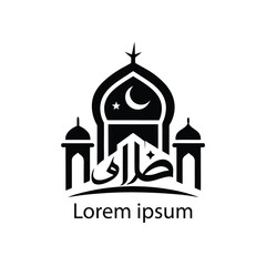 Elegant Ramadan Islamic Logo Design with Crescent Moon and Lantern
Minimalist Islamic Logo for Ramadan Kareem and Eid Celebrations