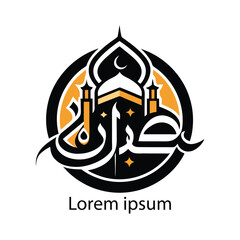 Elegant Ramadan Islamic Logo Design with Crescent Moon and Lantern
Minimalist Islamic Logo for Ramadan Kareem and Eid Celebrations