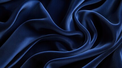 Obraz premium A deep navy blue background with soft velvet texture and rich color.
