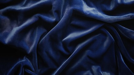 Fototapeta premium A deep navy blue background with soft velvet texture and rich color.