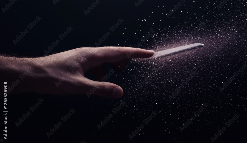 Poster Understanding Metaverse and Blockchain Technology. Individual Immersed in the Metaverse Virtual World Using a Smartphone. Futuristic Concept Photo.