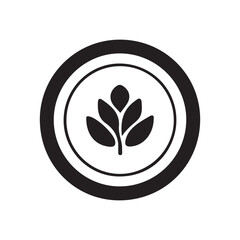 laurel leaf floral wreath logo icons set vector flat design