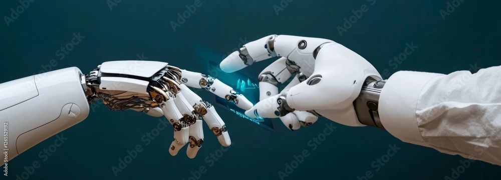 Aufkleber a revolution has begun in industry 4.0 as ai technology and software are improving industrial workfl