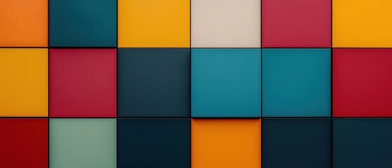 Colorful Square Pattern Texture Background
