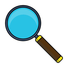 magnifying glass icon vector illustration