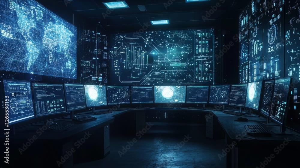 Poster for enhanced connectivity, the server displays network visualization