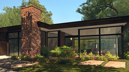 Mid-Century Modern Ranch House Architectural Design