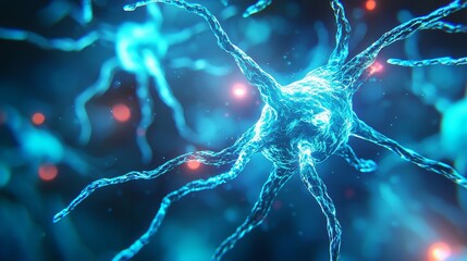 Obraz premium Medical background, representing the human nervous system