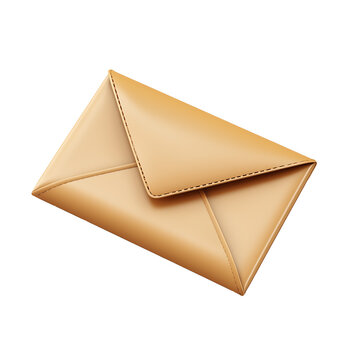 envelope 3d isolated on transparent background. Ai Generated