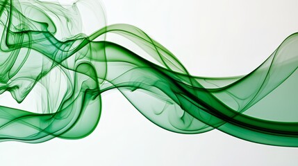 PNG of dark green smoke isolated on a white or transparent background