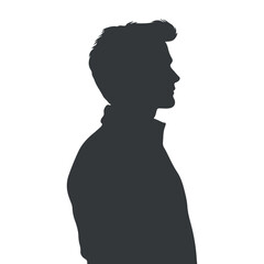 Man silhouette vector illustration