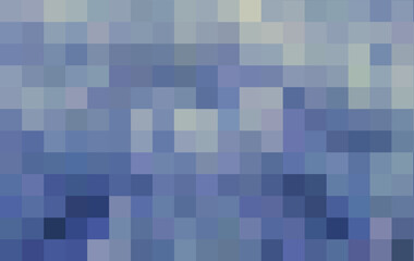 Abstract Blue Pixel Mosaic Vector Background with Cool Tones and Digital Gradient for Modern, Futuristic, and Tech-Inspired Designs for branding, calendar, poster, cover. Vector illustration