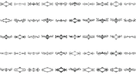 Fototapeta premium Timeless Decorative Frame and Border Collection