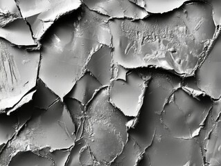 Obraz premium Melted Plastic Texture Overlay for Graphic Design - Black and White Material with Glossy Surface