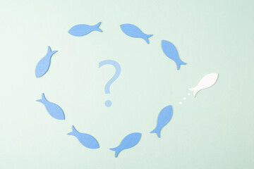 Think outside the box concept, creative mind, brainstorming for new idea, be innovative, no...