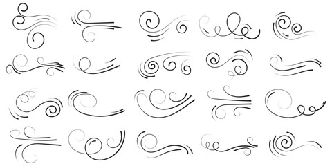 Wind icon set . vector illustration . 1176 