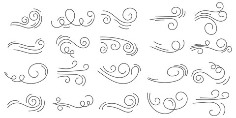 Wind icon set . vector illustration . 1176 