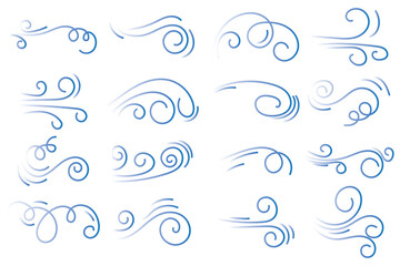 Wind blow line icon fresh vector cloud air isolated speed symbol. Wind blow air line icon logo. 1176