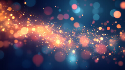Abstract Dreams: Colorful Dots and Lines