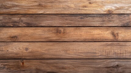 Close-Up Texture of Rustic Wooden Planks with Natural Grain Patterns and Rich Brown Tones for Background or Design Projects