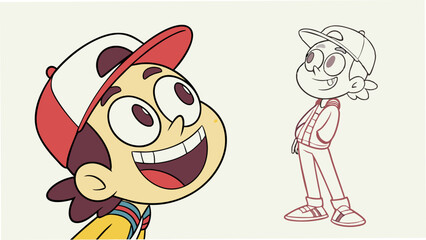 smile cartoon character