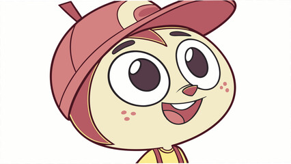 cartoon character of a man with a big smile