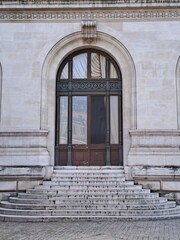 Fototapeta premium old wooden door in the old town