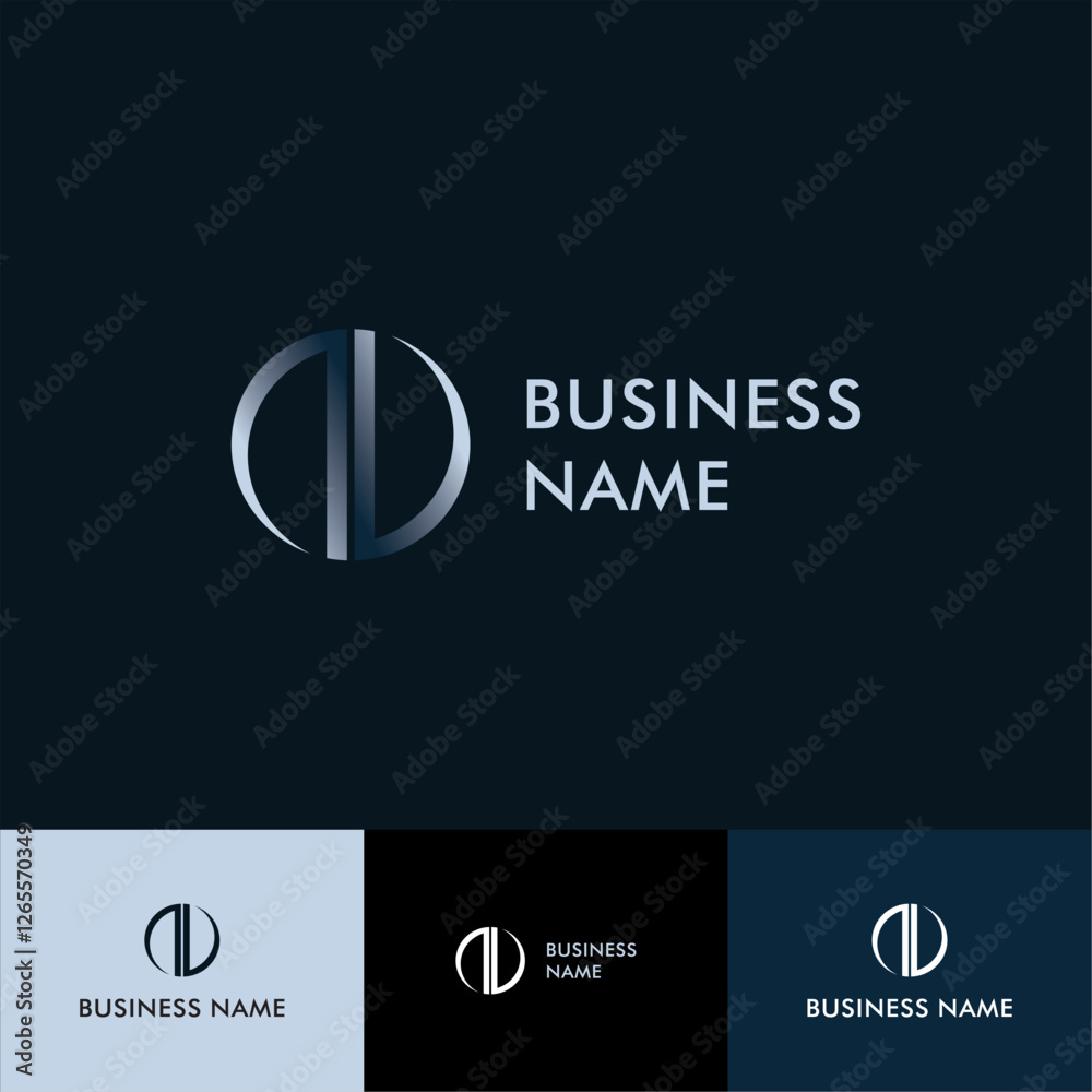 Fototapete a logo with the letters n and l that is modern and simple, suitable for logos for applications, webs