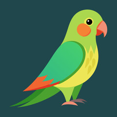 vector illustration of a parrot
