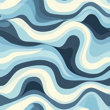 Retro-inspired background with vibrant colors and seamless wavy dynamic patterns.
