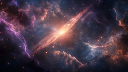 Neutron star collision with intense bursts of cosmic energy and black hole formation