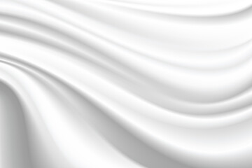 Abstract wrinkles white silk cloth fabric wave overlapping with light and shadow. white and gray texture background. copy space for web design. vector illustration	