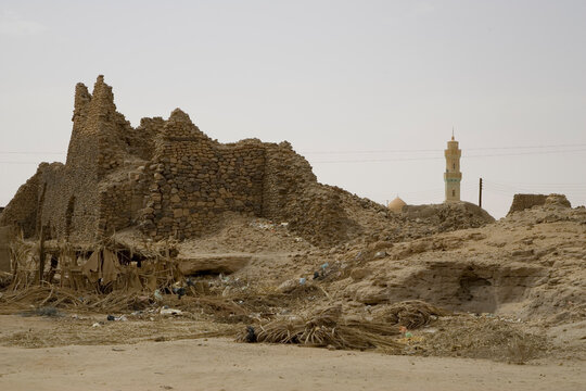 Sudan Kerma ruins on a cloudy spring day