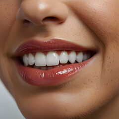 Naklejka premium An image showcasing teeth whitening