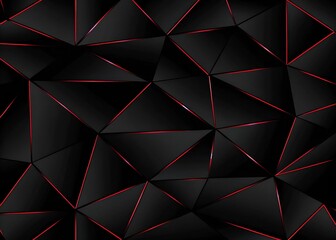 Abstract triangles with glowing line effect