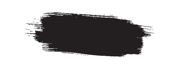 Black Grunge Brush Stroke Vector Illustration, Abstract Hand-Painted Ink Texture, Artistic Paintbrush Splash, Hand painted watercolor brush strokes