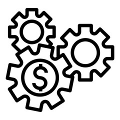 making money vector icon