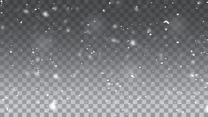 Snow blizzard, snow background, snow png, snowflakes and snowfall image. Winter background. Snow overlay illustration. 