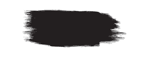 Black Grunge Brush Stroke Vector Illustration, Abstract Hand-Painted Ink Texture, Artistic Paintbrush Splash, Hand painted watercolor brush strokes