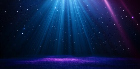 Fototapeta premium Abstract blue and purple gradient background with a blur effect